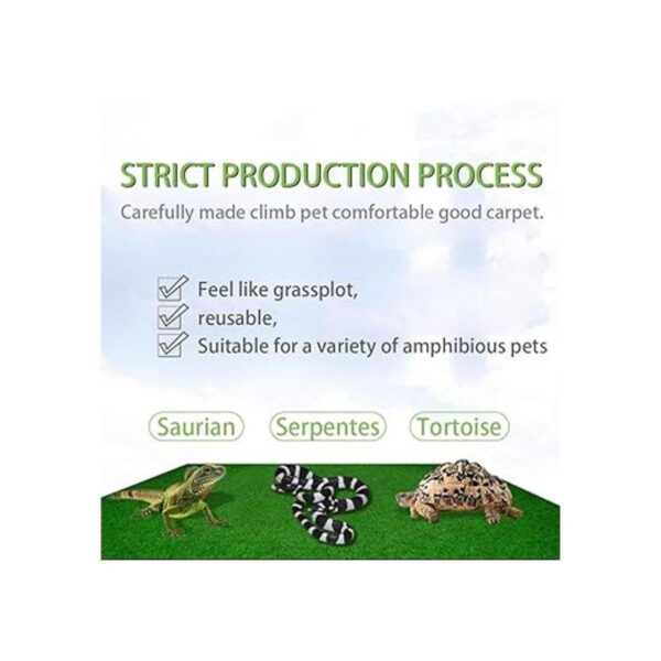 Alfombra de reptiles 4 piezas forro de sustrato de