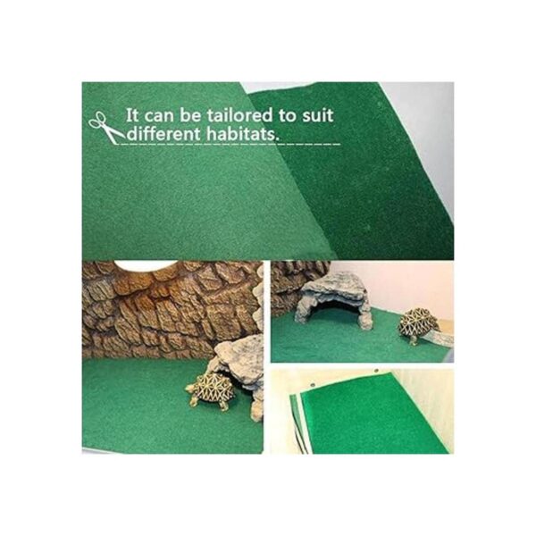 Alfombra de reptiles 4 piezas forro de sustrato de