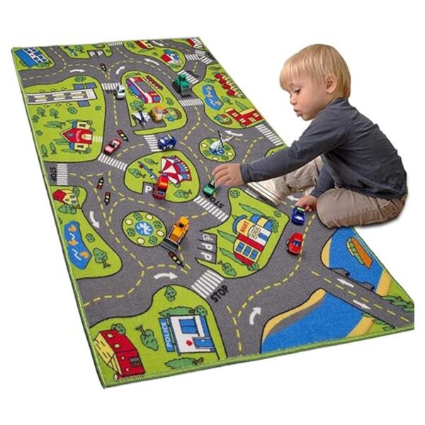 Alfombra grande para niños 32 x 52 pulgadas con respaldo