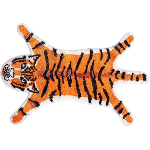 Alfombra personalizada con estampado de tigre bonita_1