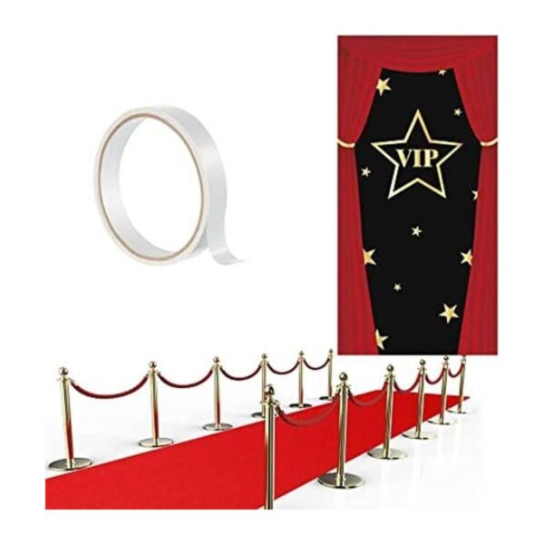 Alfombra roja para decoración de fiestas puerta de