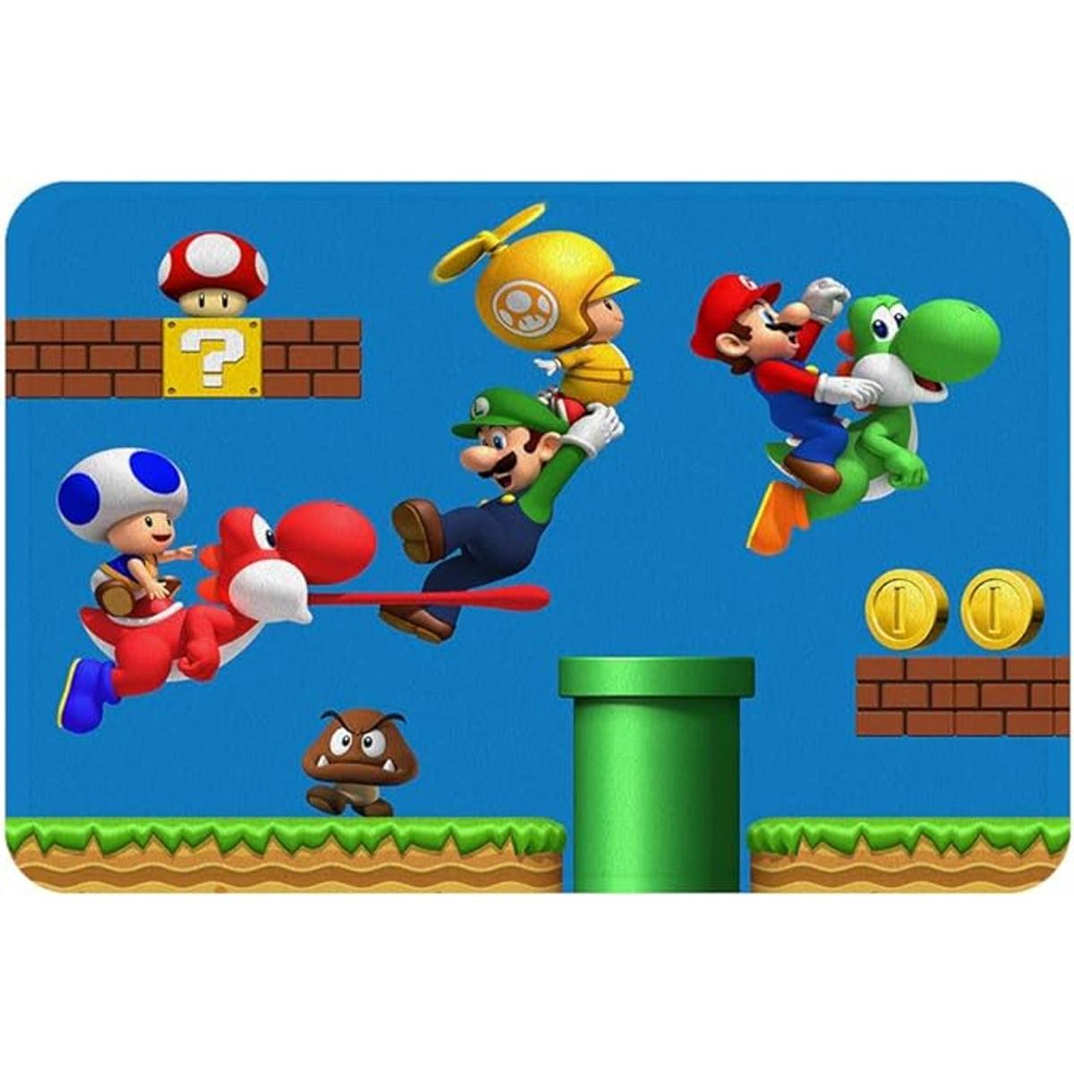 Alfombras de baño con temática de juegos tapete de