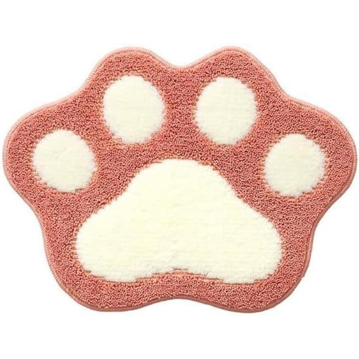 Alfombras de baño en forma de pata absorbentes de agua