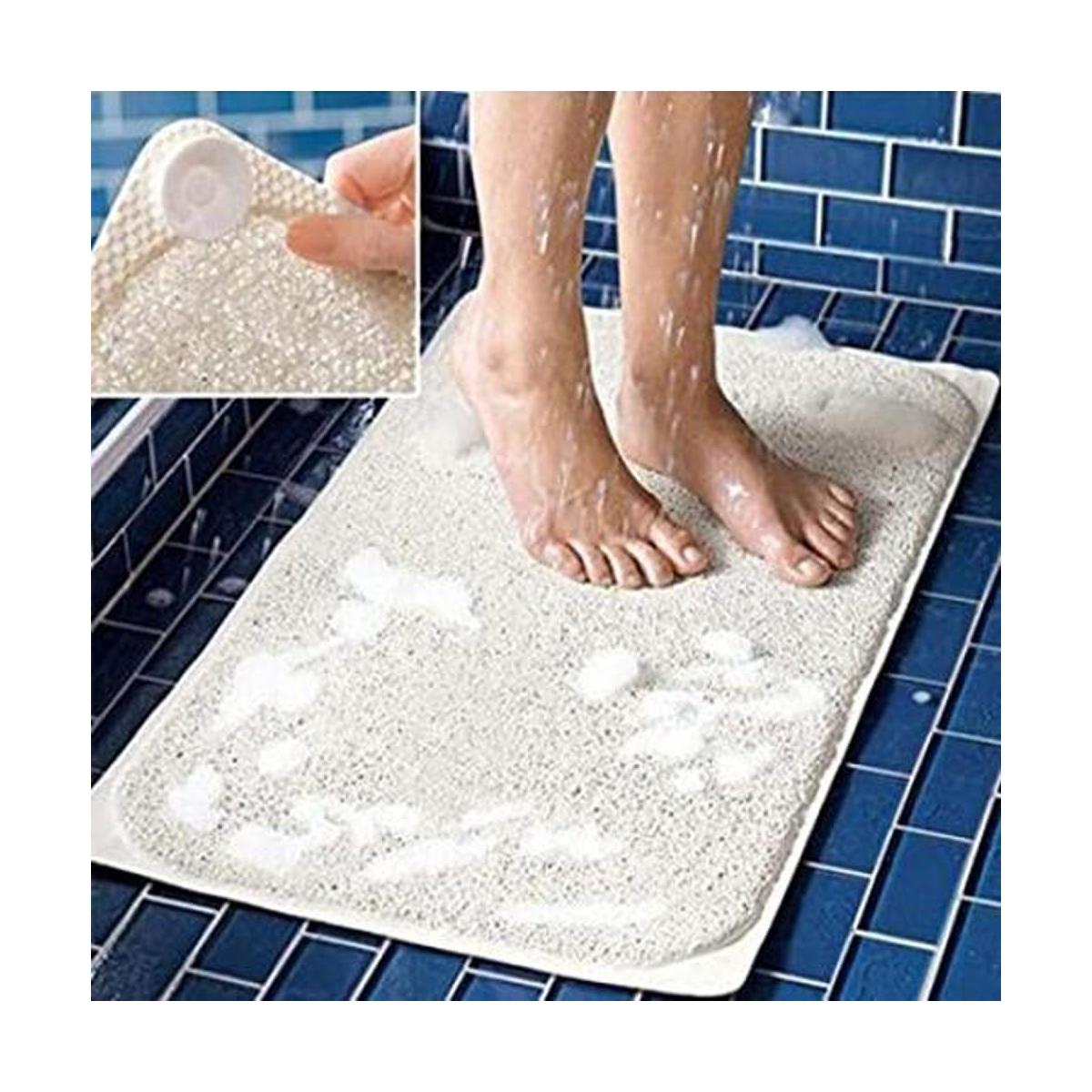 Alfombrilla de baño higiénica con agujeros de drenaje