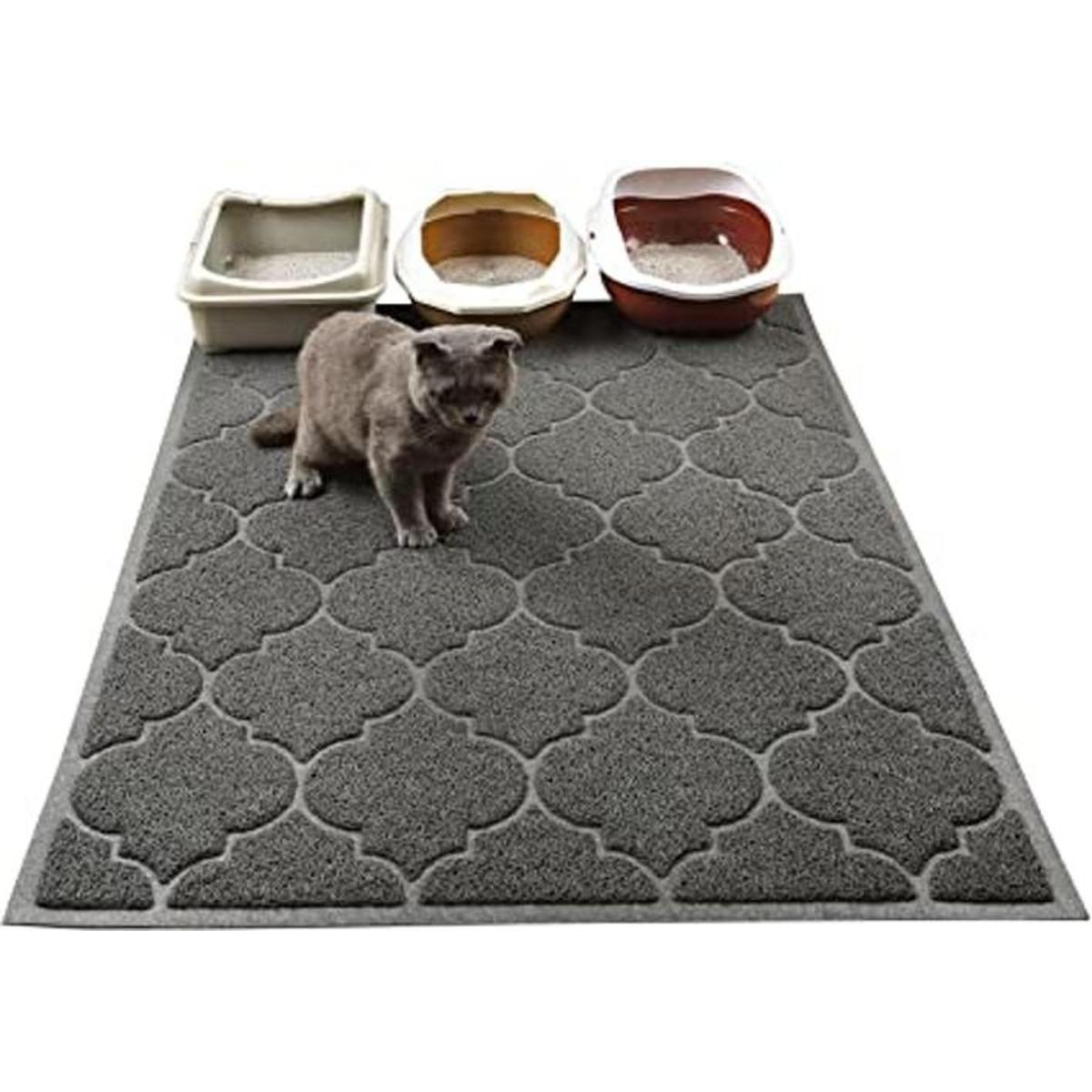 Alfombrilla de arena para gatos tamaño XL súper grande