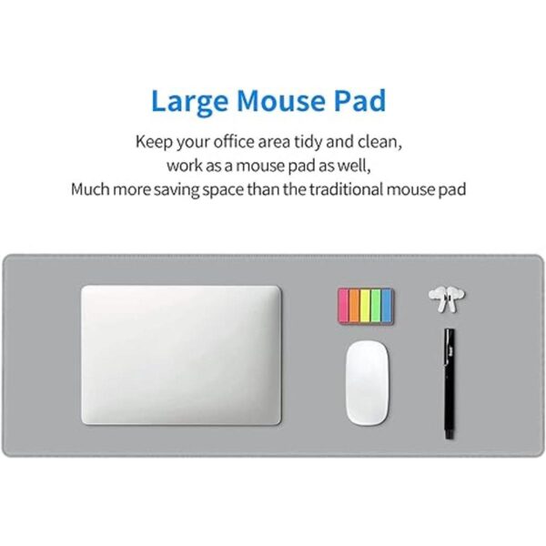 Alfombrilla de mouse grande para juegos gris XL extendida_2