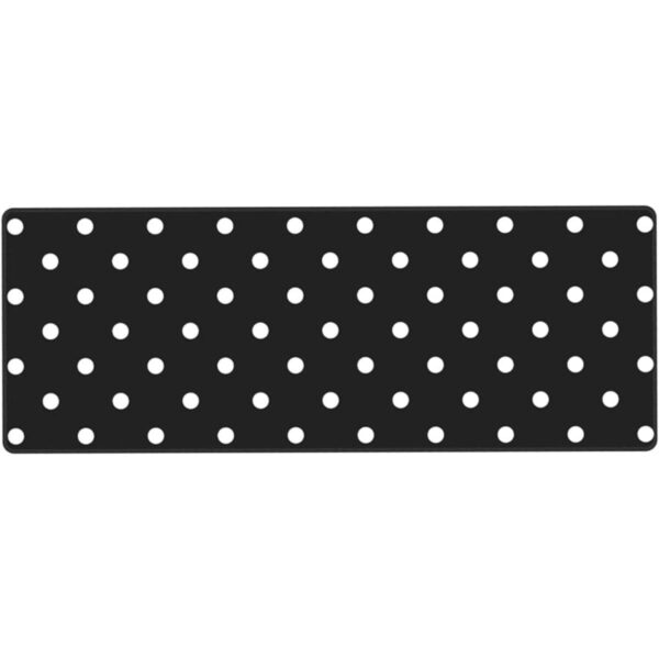 Alfombrilla de ratón de lunares en blanco y negro con_2