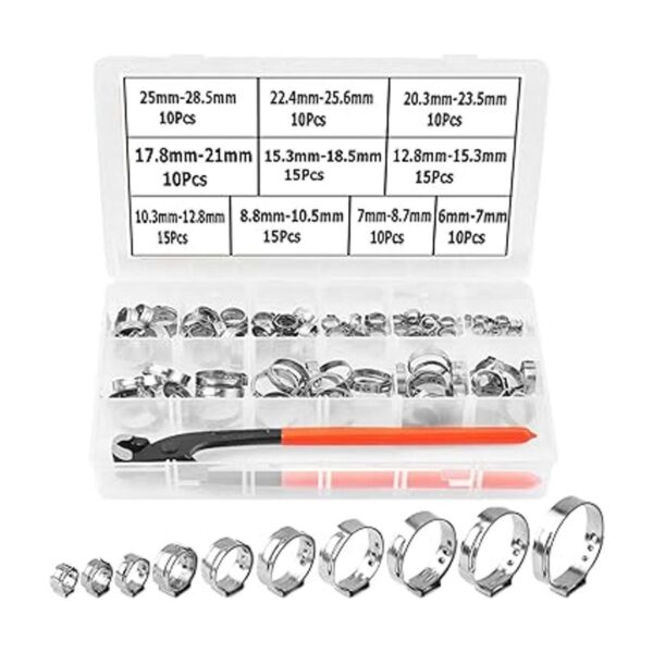Alfykym 120 abrazaderas de manguera de oreja única de 6 a_1
