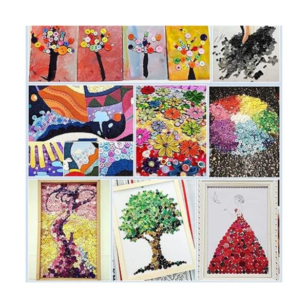 Alfykym 600700 botones amarillos para manualidades_5