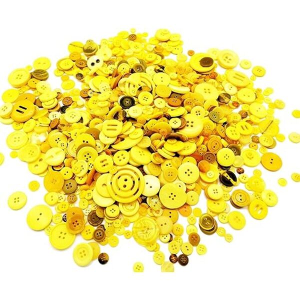 Alfykym 600700 botones amarillos para manualidades_1