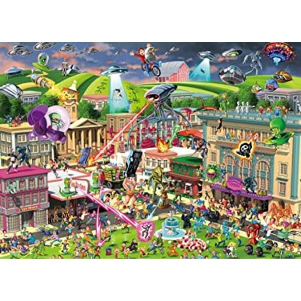 Alien Attack SciFi Classics Rompecabezas de 1000 piezas