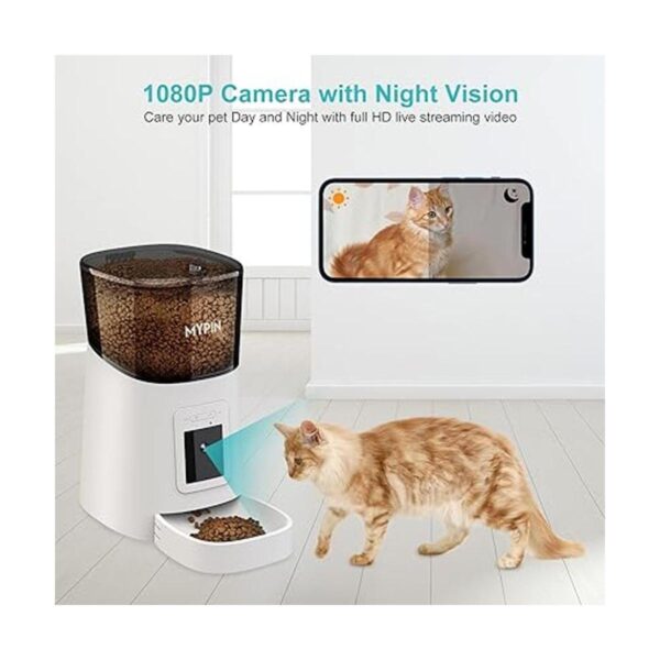 Alimentador automático de video para mascotas con cámara_3