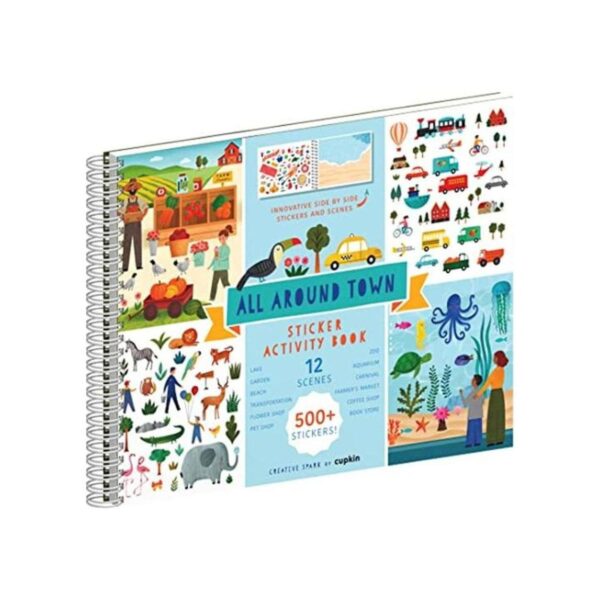 All Around Town Innovador libro de calcomanías y para_1