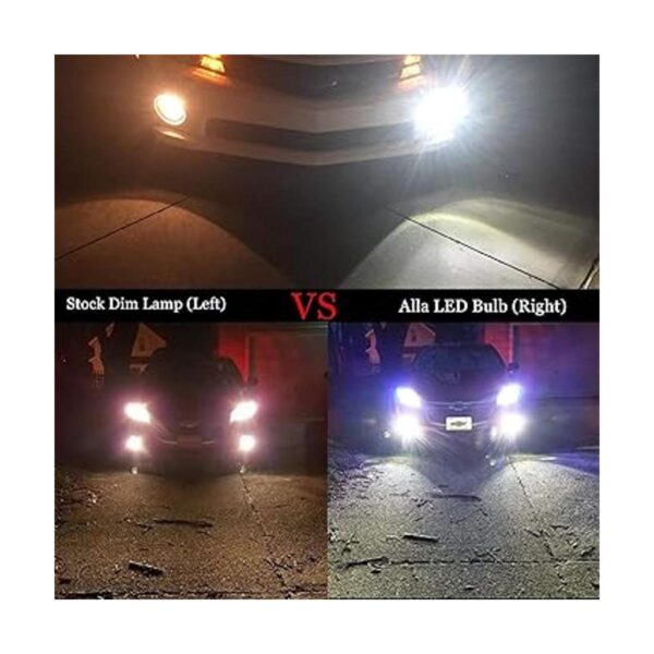 Alla Lighting H10 9145 Bombillas LED Super Brillante 6000K_2