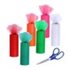 Allazone Rollo de cinta de tela de tul de 6 colores