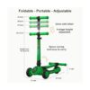 Allek Patinete plegable F02 3 ruedas LED intermitente y 4_3