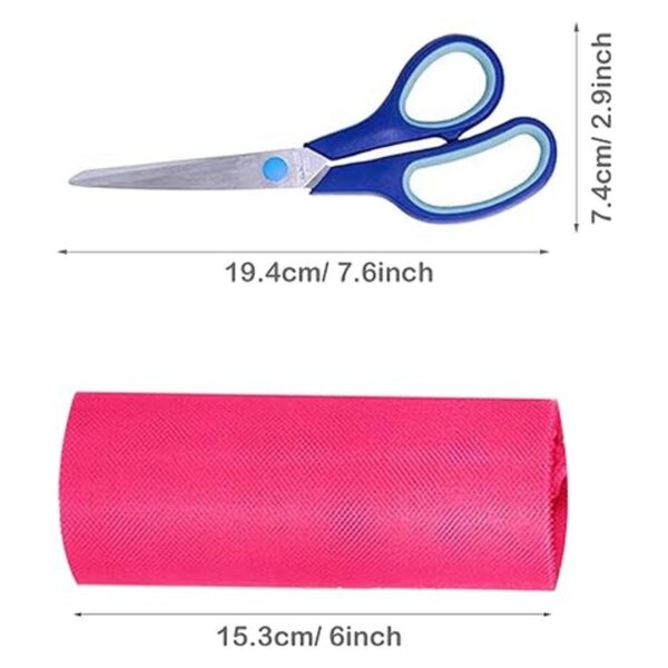 Allazone Rollo de cinta de tela de tul de 6 colores
