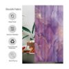 Allenjoy Cortina de ducha de mármol morado con patrón_4