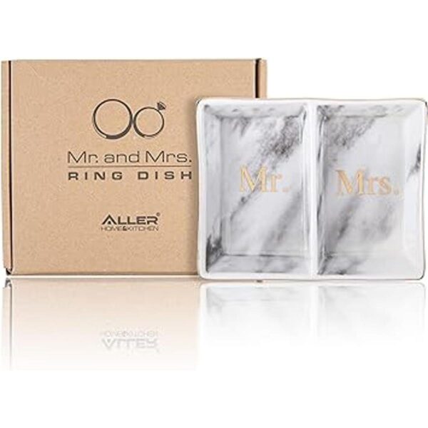 Aller Home Kitchen Plato de joyería para anillos de