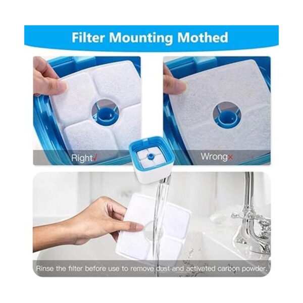 Allxin Filtros de fuente de mascotas de repuesto para_5