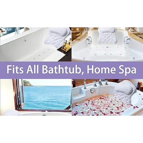 Almohada de baño almohada para bañera de apoyo cuello_4