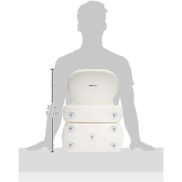 Almohada de cuello para bañera con ventosas impermeable