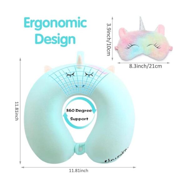 Almohada para el cuello de viaje para niños pequeños