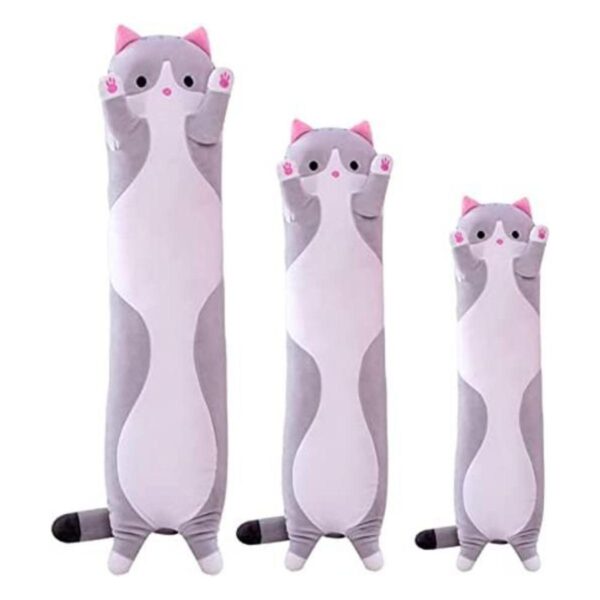Almohada gigante de gatos de peluche con dibujos animados_1