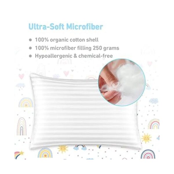 Almohada para niños pequeños almohadas suaves de 13 x 18_5