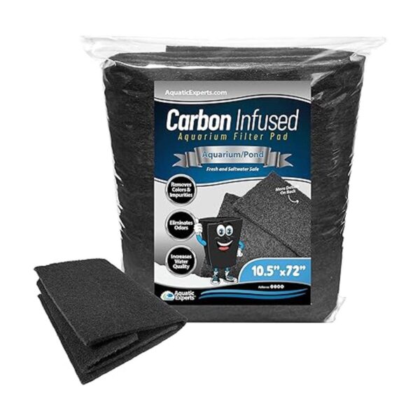 Almohadilla de carbono para acuario cortada para_1