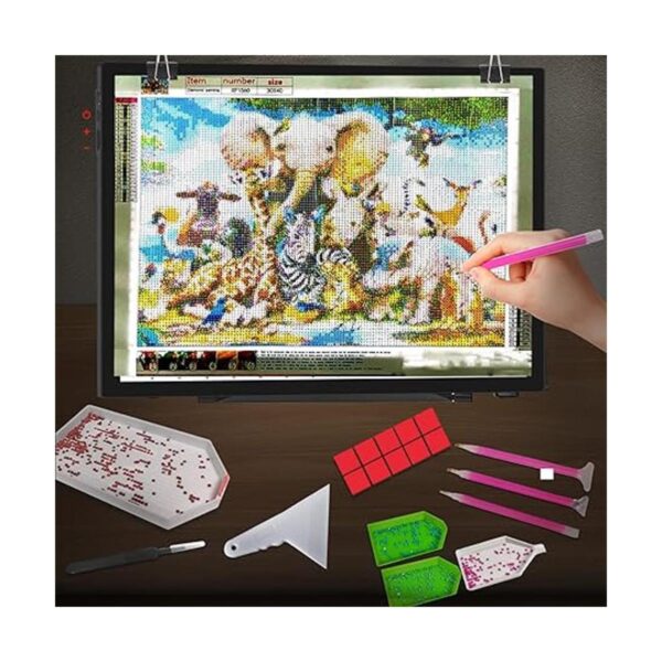 Almohadilla de luz de pintura de diamante A3 con soporte