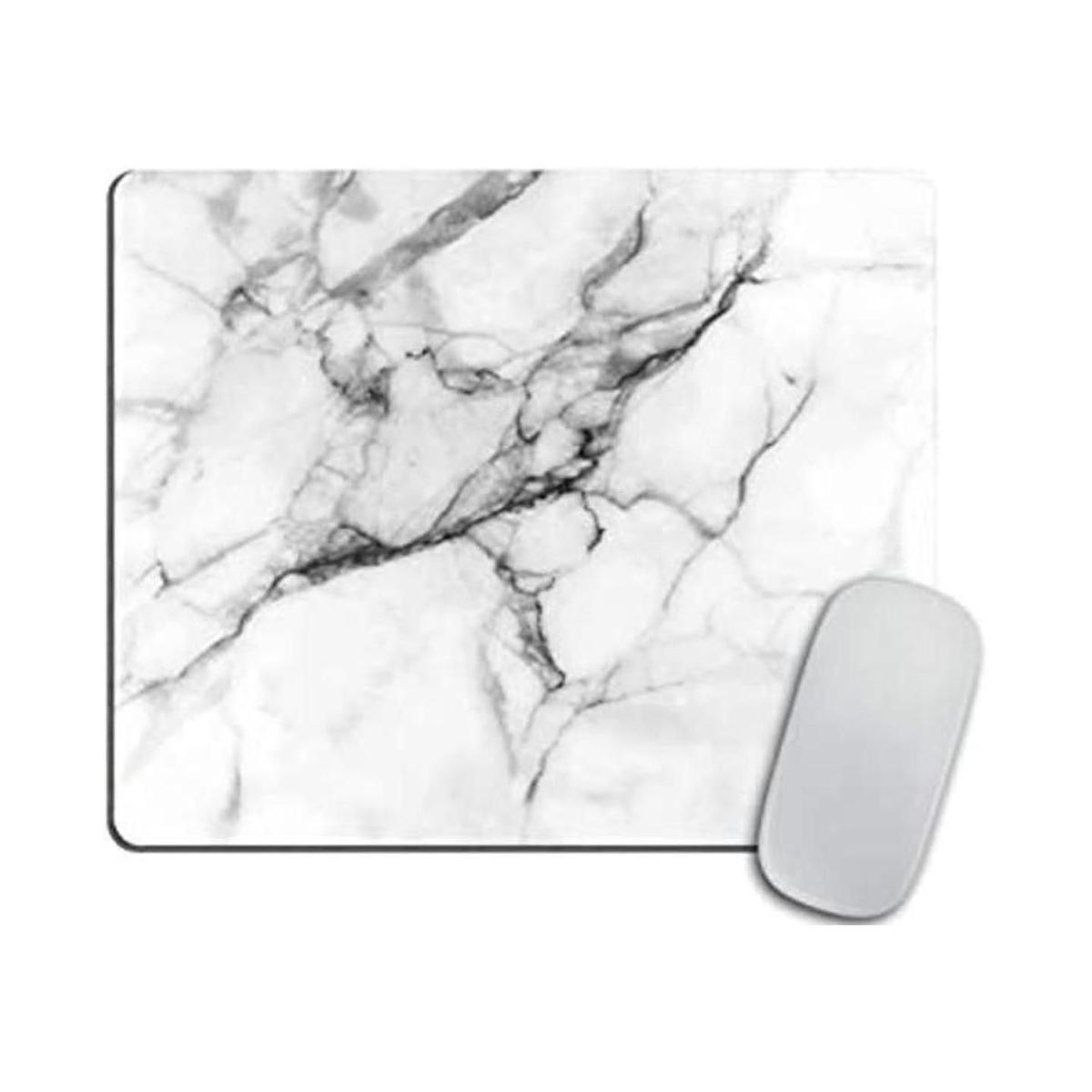 Almohadilla para mouse con estampado de mármol blanco