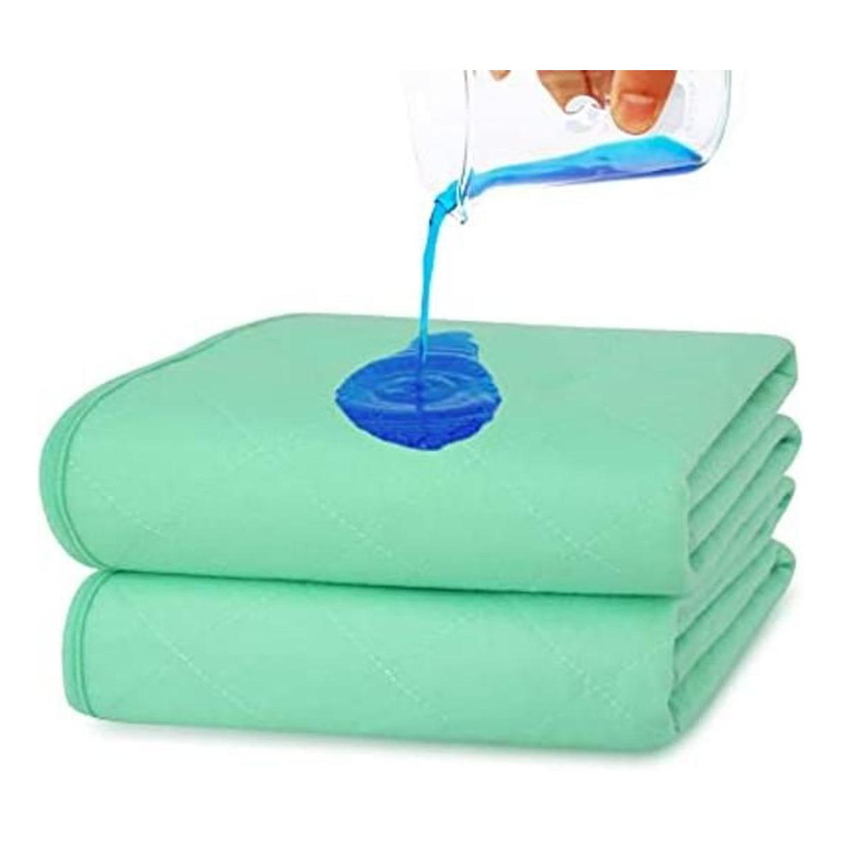 Almohadillas de cama impermeables lavables paquete de 2