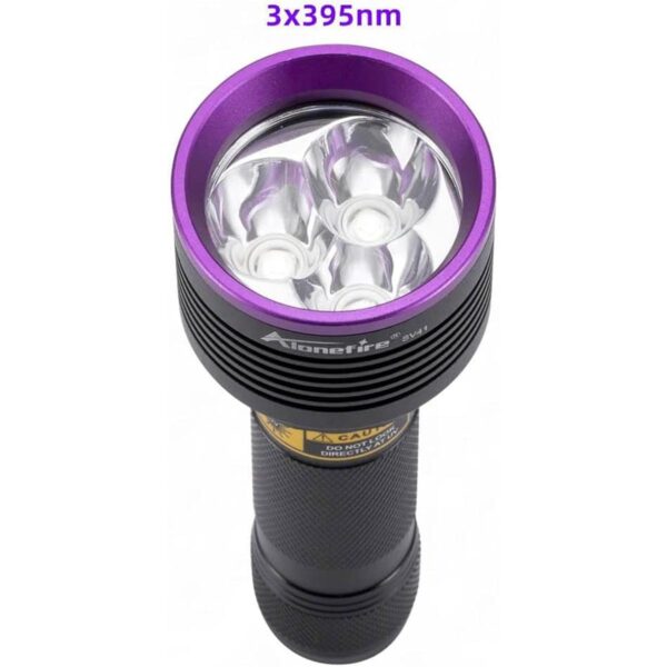 Alonefire SV41 Linterna UV de 395 nm 10 W recargable_4