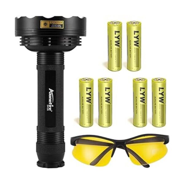 Alonefire SV128 Linterna UV 395nm 128 LED Linterna de luz