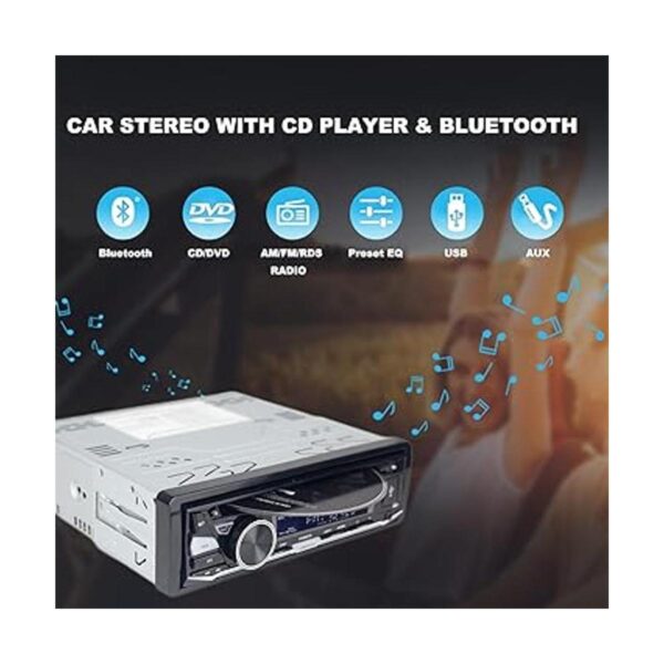 Alondy Radio de coche DIN individual estéreo con CD DVD_2