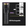 Alonefire SV43 Linterna UV de 36 W 365 nm recargable por_3