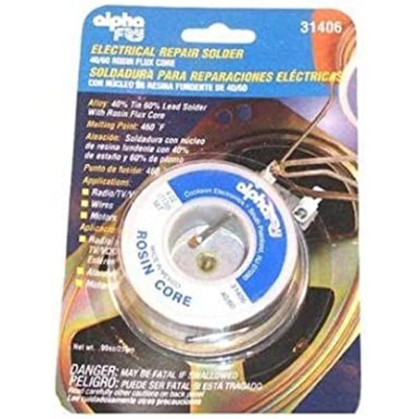 Alpha metales am31406 4oz. .093diameter plomo Soldadura_1