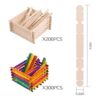 Alphatool 500 palitos coloridos de madera de dientes de