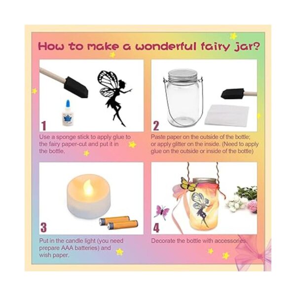 Alritz Kit de manualidades de linterna de hadas regalo_6
