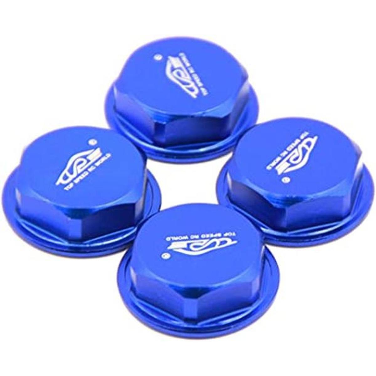 Alta velocidad RC World Tuercas de ruedas Tapa Azul para