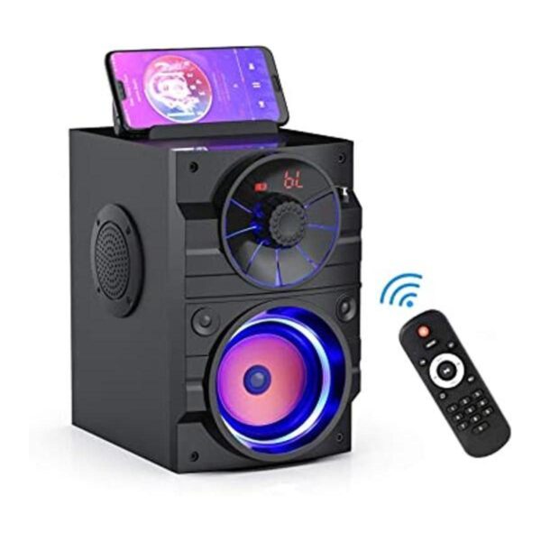 Altavoces Bluetooth portátiles con luz altavoces grandes_1