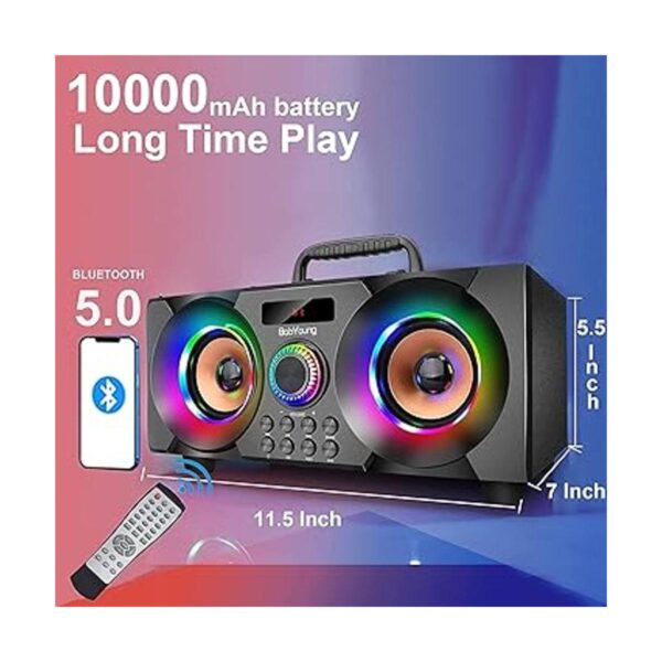 Altavoz Bluetooth portátil de 60 W con subwoofer de graves_4