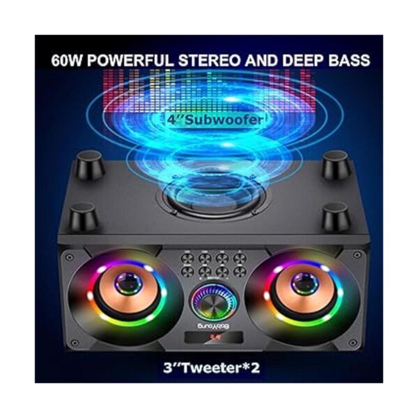 Altavoz Bluetooth portátil de 60 W con subwoofer de graves_3