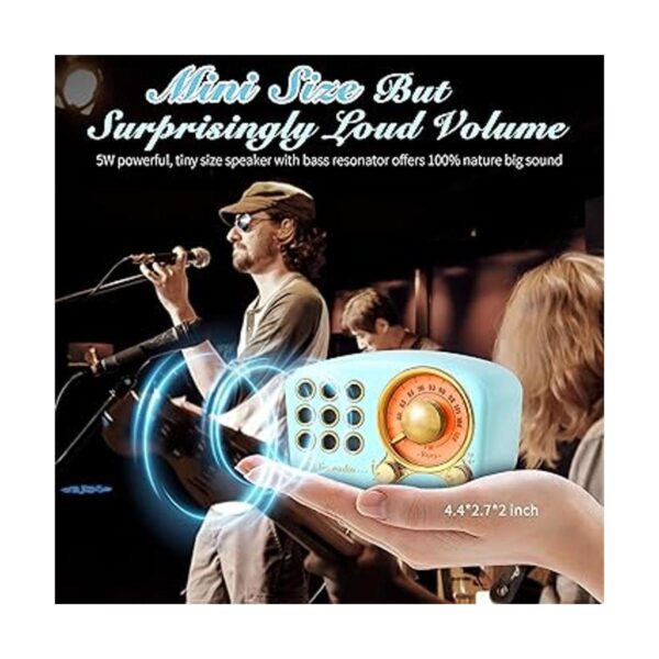 Altavoz Bluetooth retro radio vintage Greadio FM con_2