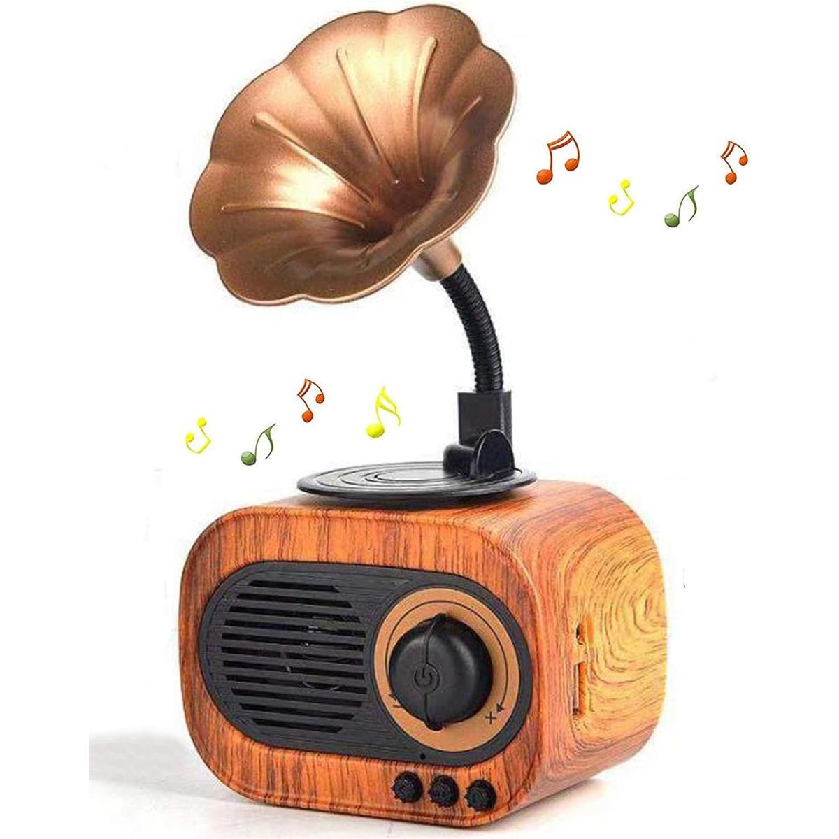 Altavoz de música retro altavoz inalámbrico vintage