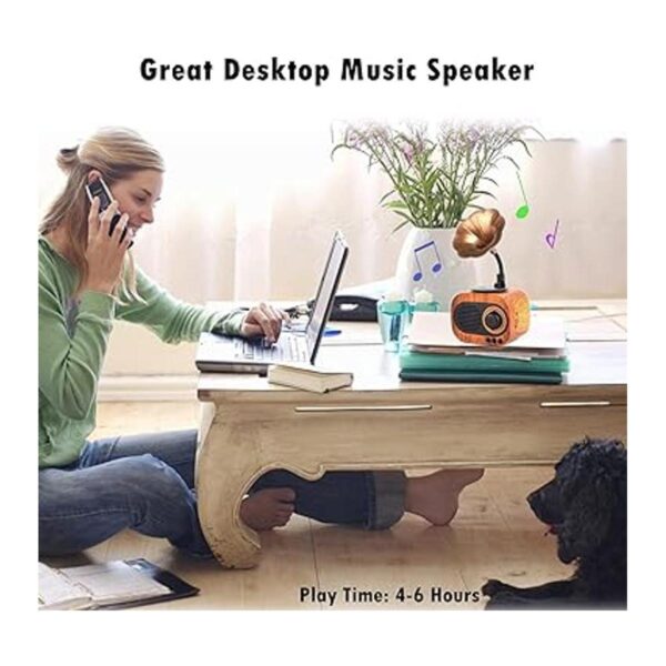 Altavoz de música retro altavoz inalámbrico vintage_2