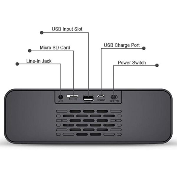 Altavoz estéreo Bluetooth inalámbrico portátil con potente_4