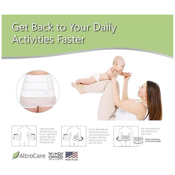 AltroCare faja abdominal posparto de 3 paneles de 9_5