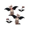 Alycwint Disfraz de gato de Halloween con alas de